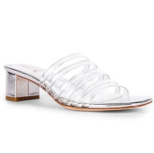 RAYE Lyric Clear Silver Sandals